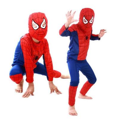 Spiderman Kostümü Çocuk - Maskeli Örümcek Adam Kostümü
