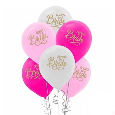 Team Bride Baskılı Bekarlığa Veda Partisi Balonu 8 Adet