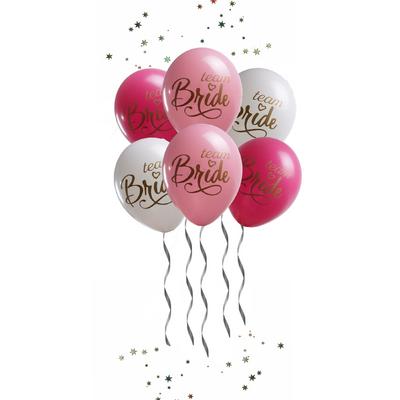 Team Bride Baskılı Bekarlığa Veda Partisi Balonu 8 Adet