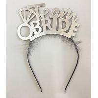 Team Bride Yazılı Alyanslı Gümüş Renk Parti Tacı