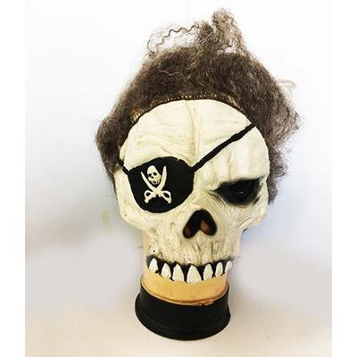 Uzun Saçlı Korsan Göz Maskeli Lateks Korsan Et Maske 