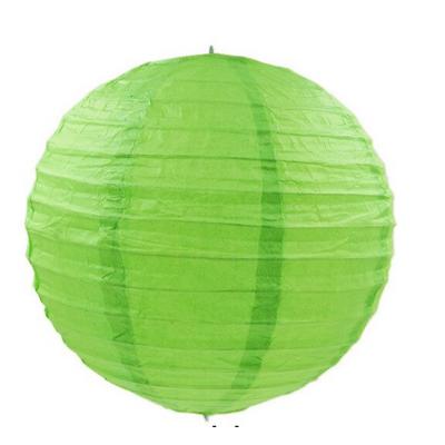 Yeşil Renk Kağıt Süs Japon Fener Dekorasyon Asma Süs 25 Cm