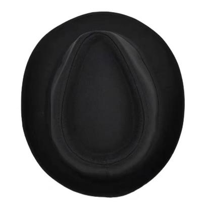 Yetişkin Boy Siyah Renk Şeritli Michael Jackson Fötr Şapka 