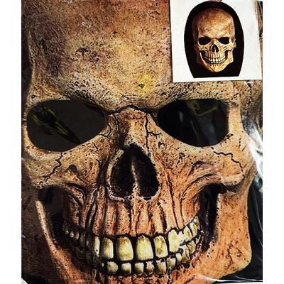 Yüze Yapışan Kafaya Tam Geçmeli Streç Kafatası İskelet Maske Bez Maske Model 15