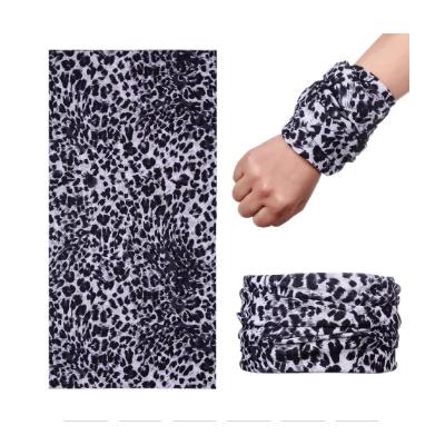Açık Renk Leopar Baf Bandana Maske