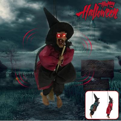 Asmalı Cadı Süs Sensörlü Işıklı Sesli 