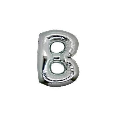 B Harf Folyo Balon Gümüş Renk  40 inç