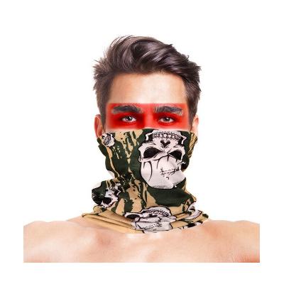 Baf Bandana Askeri Yeşil Kafatası Maske