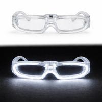 Beyaz LED Işıklı Parti Gözlüğü 3 Modlu – Glow & Gece Eğlence Gözlüğü