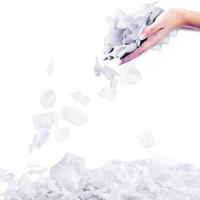 Beyaz Renk Gül Yaprağı Şekilli Konfeti 10 Paket 1000 Adet