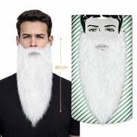 Beyaz Renk Lastikli Uzun Takma Sakal 40 cm