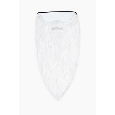 Beyaz Renk Lastikli Uzun Takma Sakal 40 cm