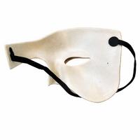 Beyaz Yarım Erkek Maske – Phantom Parti & Balo Maskesi