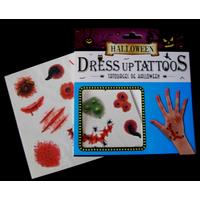 Cadılar Bayramı Halloween Dövme Tattoos 12li Karışık Model