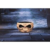 Cadılar Bayramı Halloween Kafatası Şekerlik Meyve Çanağı Gold
