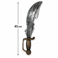 Eskitme Detaylı Plastik Korsan Kılıcı 45 cm