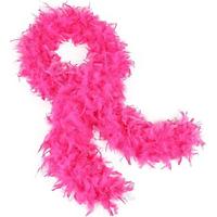 Fuşya Renk Kabarık Kalın Otriş Boa Tüy 6 cm Genişlik 180-200 cm Uzunluk