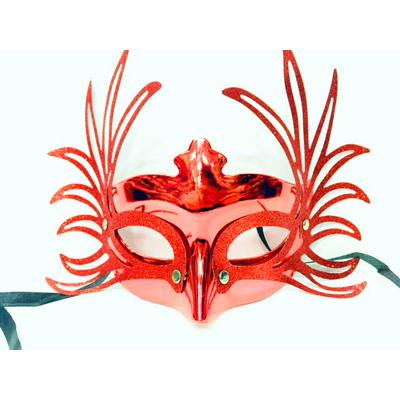 Geyik Model Parti Maskesi Kırmızı 