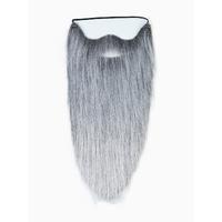 Gri Renk Lastikli Uzun Takma Sakal 40 cm