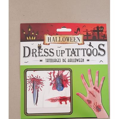 Halloween Geçici Dövme Vidalı Model