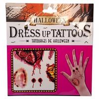 Halloween Geçici Dövme Zombi Isırık Model