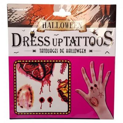 Halloween Geçici Dövme Zombi Isırık Model