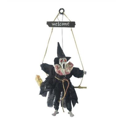 Halloween Sensörlü Sesli Işıklı Welcome İskelet Siyah
