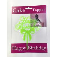 Happy Birthday Fiyonk Cake Topper 4 Adet
