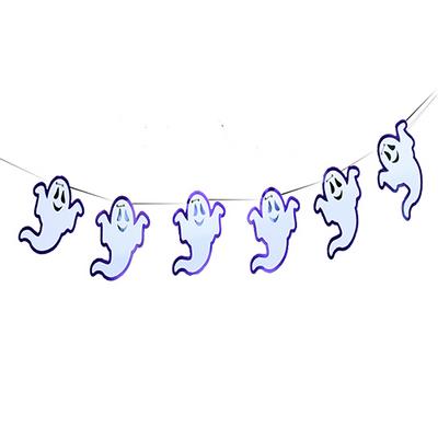 Hayalet Figürlü Halloween Afiş Flama Süsleme 2 Metre