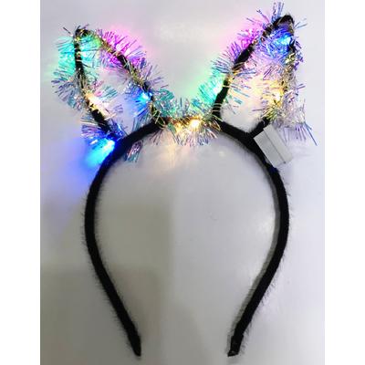 Işıklı Tavşan Tacı Püsküllü Karışık Renk 12 Adet