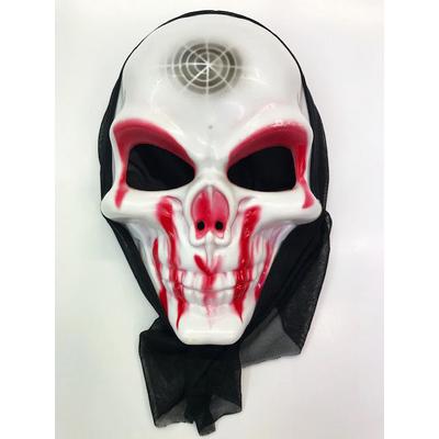 Kanlı Surat Örümcek Ağ Şeritli Korku Maskesi