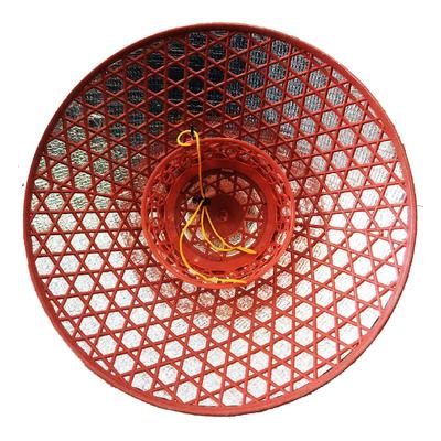 Kelebek Damlalı Saten Kaplama Gümüş Vietnam Şapkası