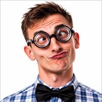 Komik Şişe Altlığı Gözlük - Absürt Şişe Dibi Tabanlı Komik Gözlük