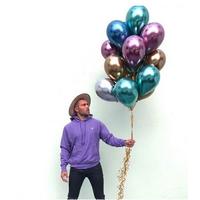 Krom Balon Karışık Renk 50 Adet