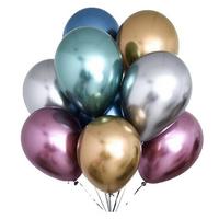 Krom Balon Karışık Renk 50 Adet