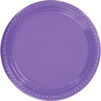 Lila Plastik Tabak 22 cm 25li