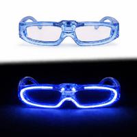 Mavi LED Işıklı Parti Gözlüğü 3 Modlu – Glow & Gece Eğlence Gözlüğü