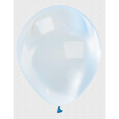 Mavi Renk Ekstra Şeffaf Lateks Balon 100 Adet