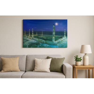 Mescid-i Nebevi Duvar Tablosu Resmi - İslami Hediye Seçeneği 40x60 cm