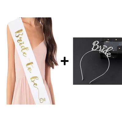 Metal Bride Taç Kuşak Seti 2 Parça