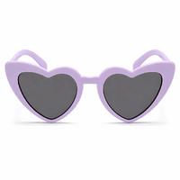 Mor Lila Retro Kalp Gözlük – 80’ler 90’lar Stil Parti Gözlüğü