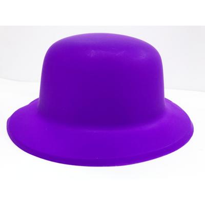 Neon Renk Plastik Melon Şapka Mor Renk