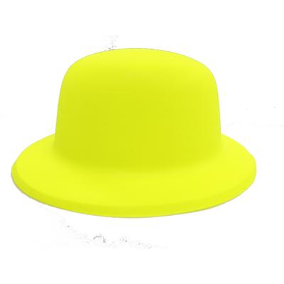Neon Renk Plastik Melon Şapka Sarı Renk