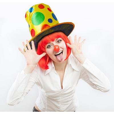 Palyaço Şapkası Rengarenk Puantiyeli 19 cm