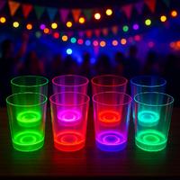 PartyGlow Neon Mavi Bardak 8.5 x 10.5 cm