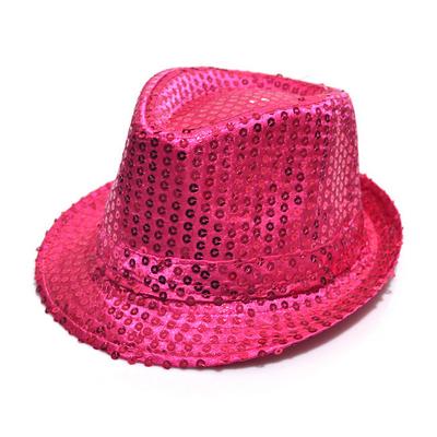 Payetli Çocuk Şapkası Fuşya Renk