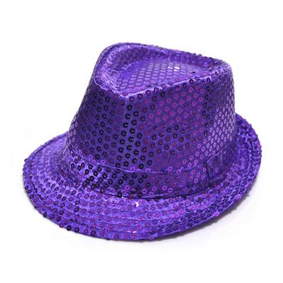 Payetli Çocuk Şapkası Mor Renk