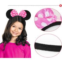 Pembe Fiyonklu Minnie Mouse Tacı Mini Kulak 