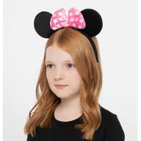 Pembe Fiyonklu Minnie Mouse Tacı Mini Kulak 