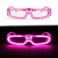 Pembe LED Işıklı Parti Gözlüğü 3 Modlu – Glow & Gece Eğlence Gözlüğü